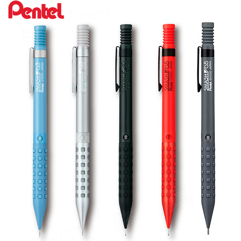 Pentel Pen Energel - ぺんてるジャパン スマッシュ限定版メタルシャープペンシル、Q1005 アンチブレイク、ノンストップリード、デザイン描画スケッチラピス