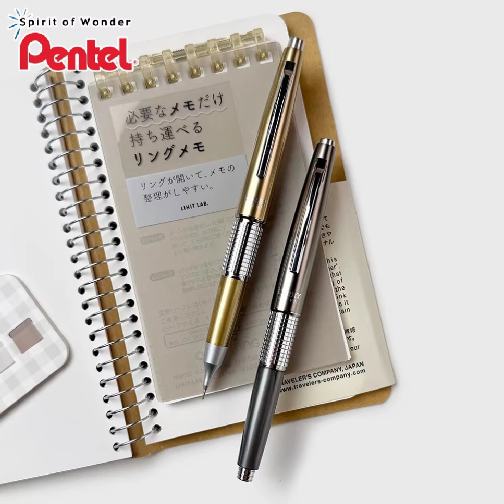 Pentel Pen Energel - 1pc 日本ぺんてるケリーシャープペンシル低重心金属 P1035 0.5 ミリメートル描画製図オフィス学校文具用