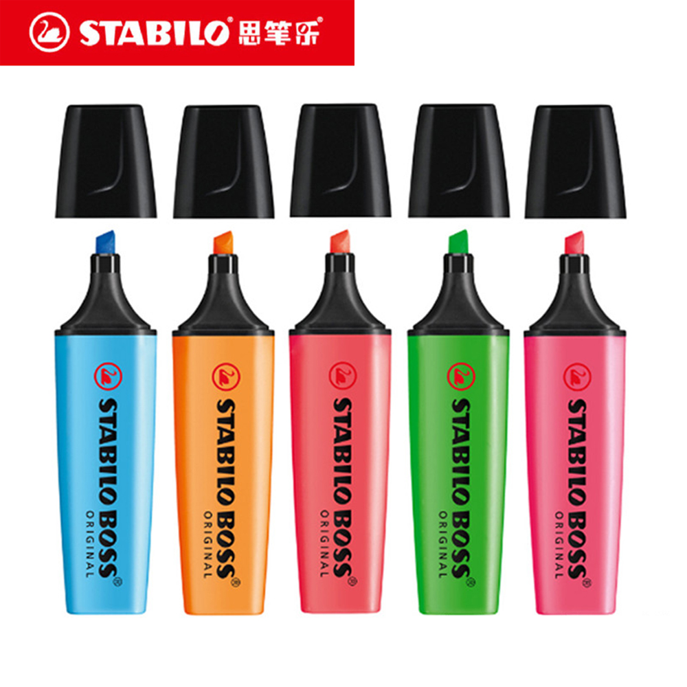 Stabilo Marker Boss - 1 個ドイツ Stabilo 蛍光ペン 70 ボスカラー子供の粗いマーカーペン大容量オフィスかわいい学校文具