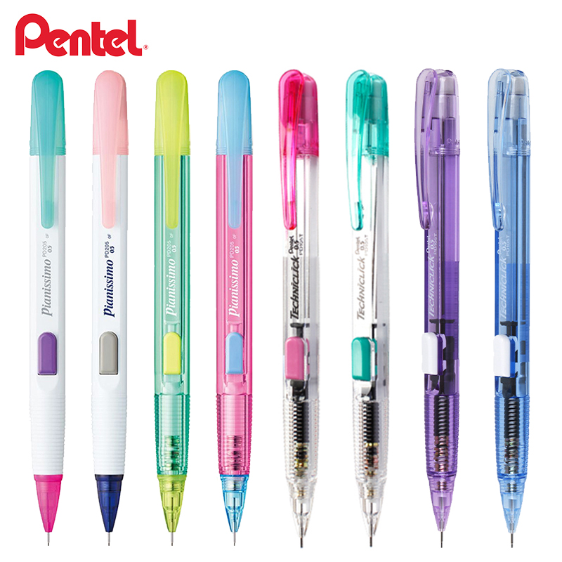 Pentel Pen Energel - 日本ぺんてるシャープペンシル PD105T サイドプッシュマルチカラー 0.5 ミリメートル高価値少ない鉛破損子供鉛筆 papeterie