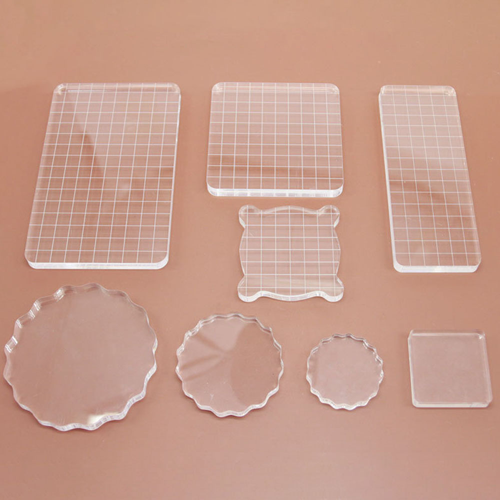 透明アクリルスタンプブロック使用クリアしがみつくマウントゴム - Photo Acrylic Block のレビューと価格