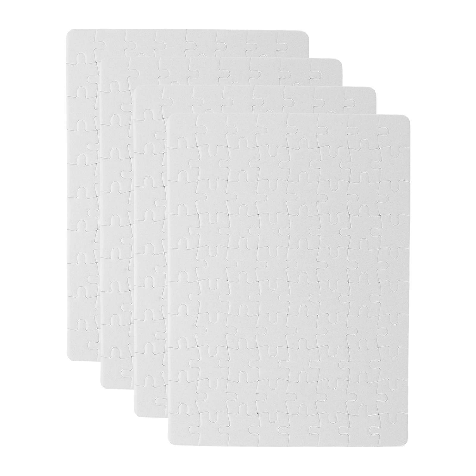 4枚入り白いパズルピース、昇華プリントDIYプロジェクト用描 - Puzzle Blank White のレビューと価格