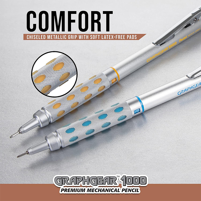 日本ぺんてる シャープペンシル GraphGear 1000 - Pentel Pen Energel のレビューと価格