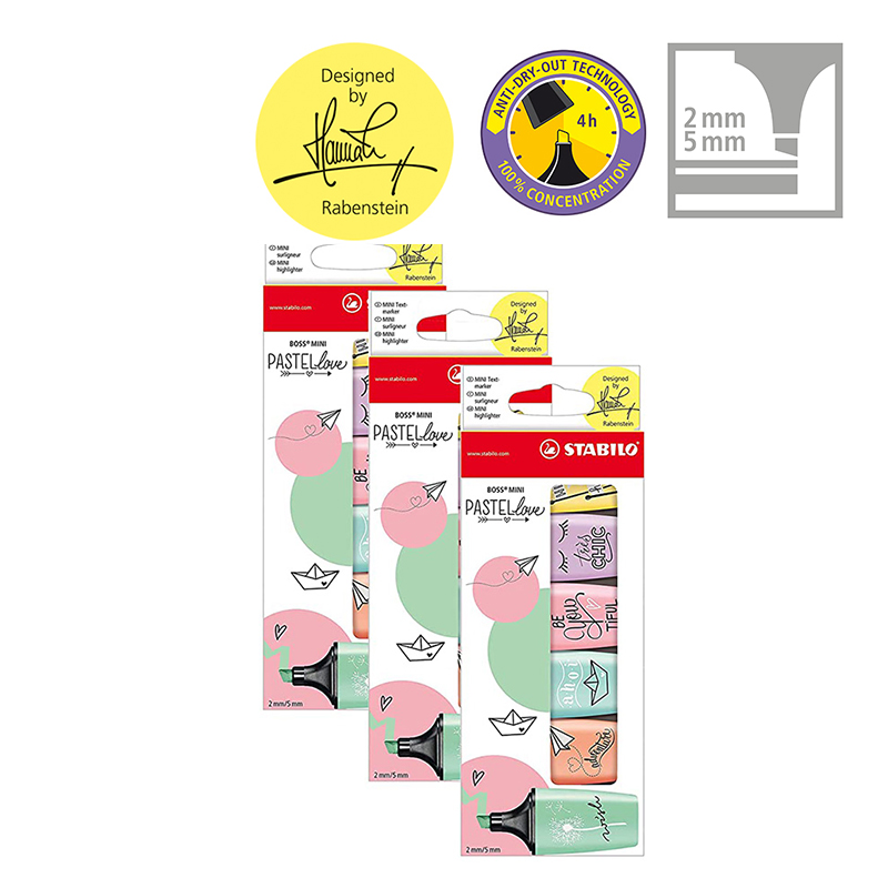 STABILO BOSS MINI Pastellove - - Stabilo Marker Boss のレビューと価格