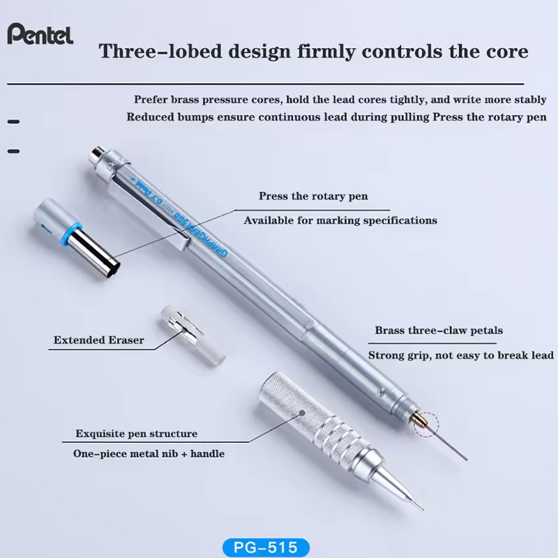 ぺんてる シャープペンシル GraphGear 500 壊れ - Pentel Pen Energel のレビューと価格
