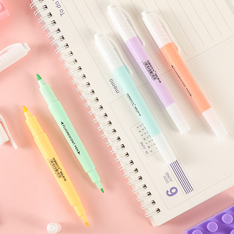 6 ピース/セットダブルヘッド蛍光蛍光ペンマーカーパステル描 - Stabilo Marker Boss のレビューと価格