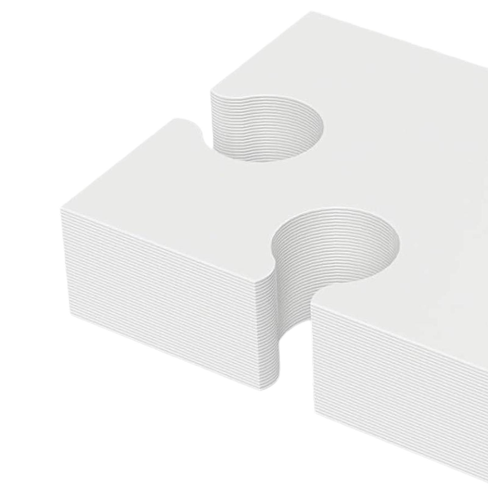 30 個のパズルピース絵画装飾子供用パーティー記念品クリエイ - Puzzle Blank White のレビューと価格