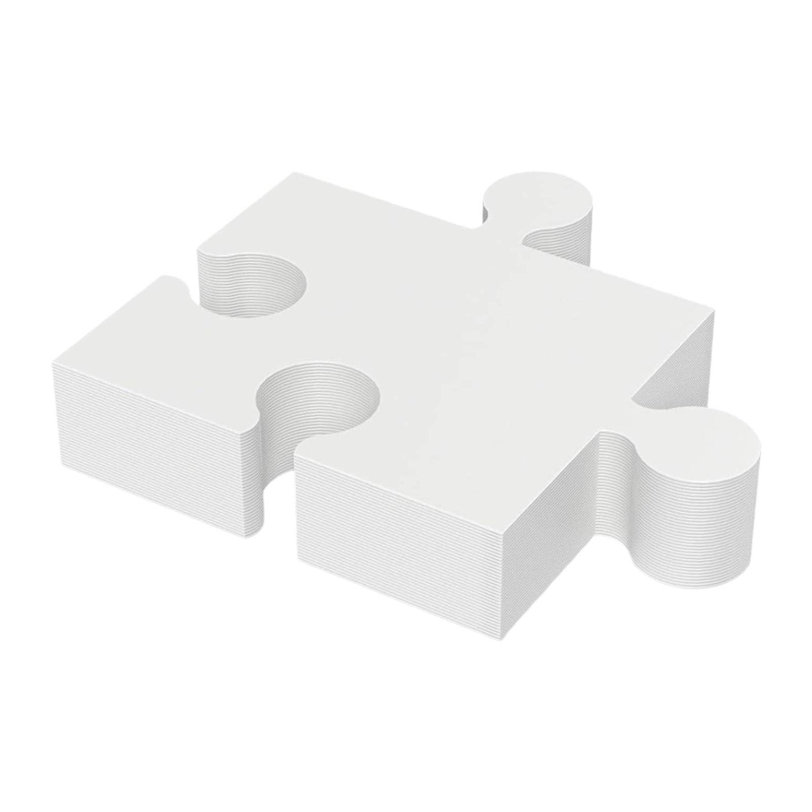 30ピースの空白のパズルピース、描いて書くためのインタラクテ - Puzzle Blank White のレビューと価格